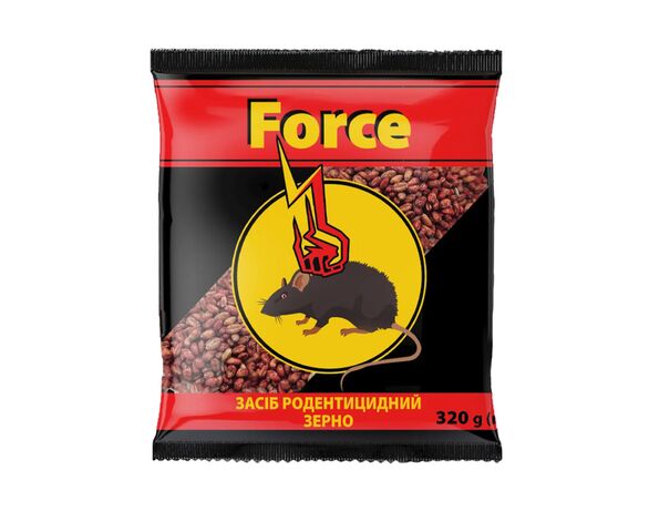 Засіб родентицидний від гризунів Force Зерно червоне 320 г в Аврорі