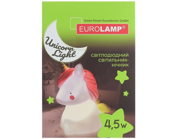 Світильник-нічник LED на батарейці EUROLAMP Unicorn Light 4,5 Вт, 2700 K Аврора картинка 5 з доставкою
