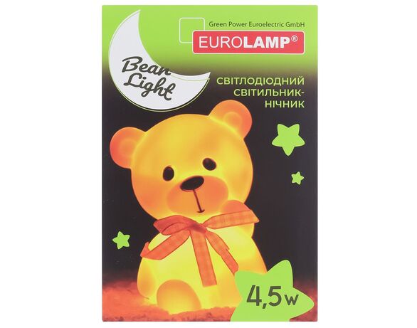 Світильник-нічник LED на батарейці EUROLAMP Bear Light 4,5 Вт, 2700 K Аврора картинка 4 відгуки