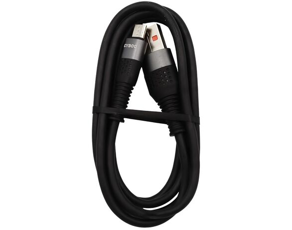 Кабель USB-microUSB Сyboo чорний/білий Аврора картинка 4 ціна