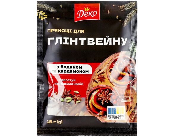 Прянощі для глінтвейну Деко з бодяном, кардамоном 15 г Аврора з доставкою