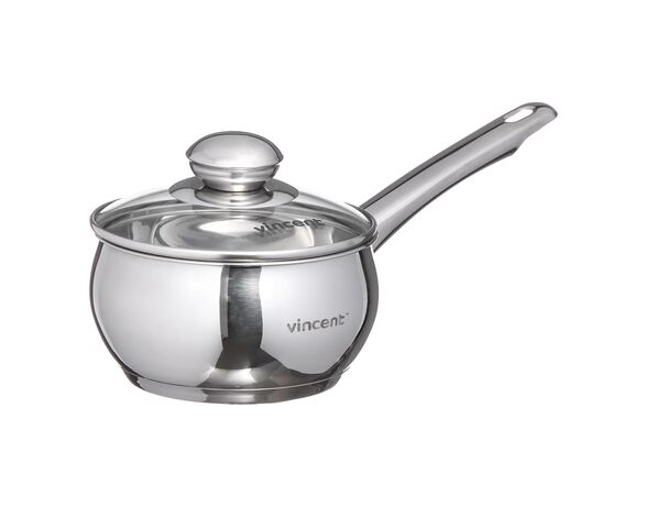 Ківш із нержавіючої сталі з кришкою Vincent 1,25 л в інтернет-магазині Аврора