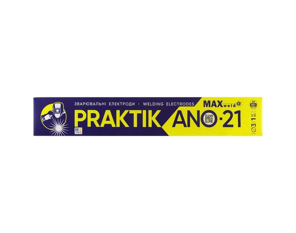Електроди зварювальні MAXweld Praktik АНО-21 d=3мм 1кг Аврора ціна