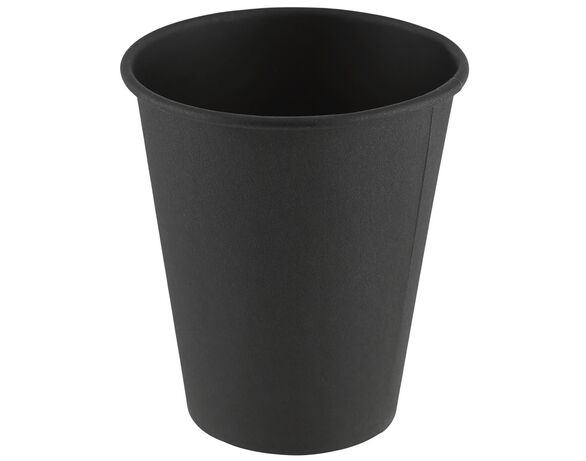 Набір стаканів паперових Videx Total BLACK 175 мл х 10 шт/уп Аврора картинка 3 вартість