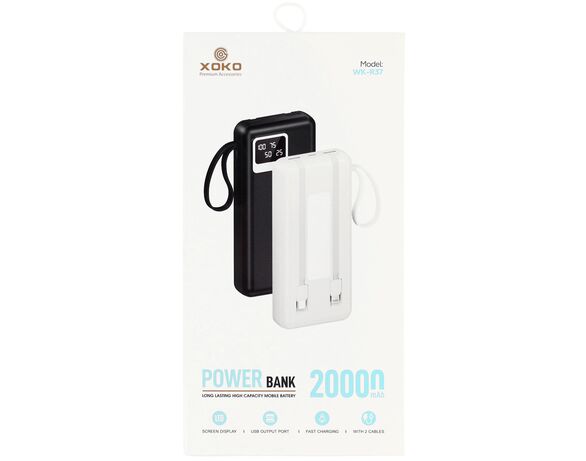 Пристрій зарядний універсальний PowerВank XоKо WK-R37 20000 mAh Аврора картинка 12 з доставкою