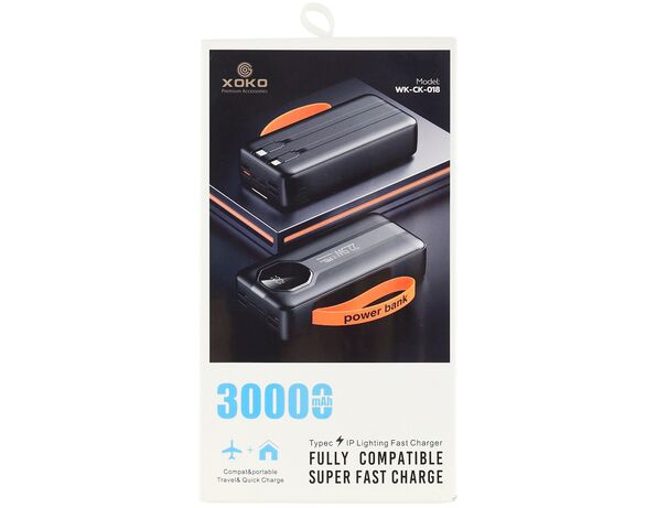 Пристрій зарядний універсальний PowerВank XоKо WK-CK-018 30000 mAh Аврора картинка 7 купити