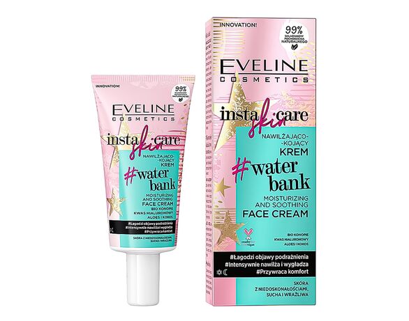 Крем для обличчя зволоження-заспокоєння EVELINE INSTA SKIN Легкий 50 мл Аврора недорого