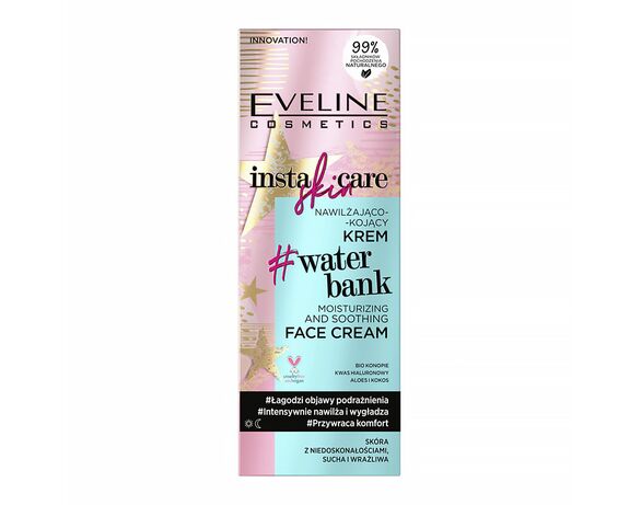 Крем для обличчя зволоження-заспокоєння EVELINE INSTA SKIN Легкий 50 мл Аврора картинка 2 з доставкою