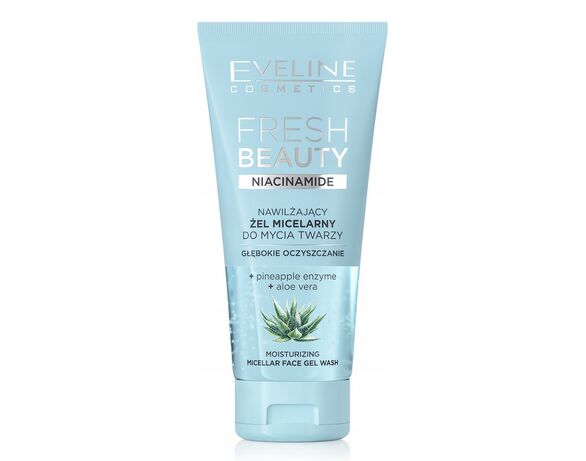 Гель для вмивання обличчя EVELINE FRESH BEAUTY Міцелярний з ніацинамідом 150 мл Аврора каталог