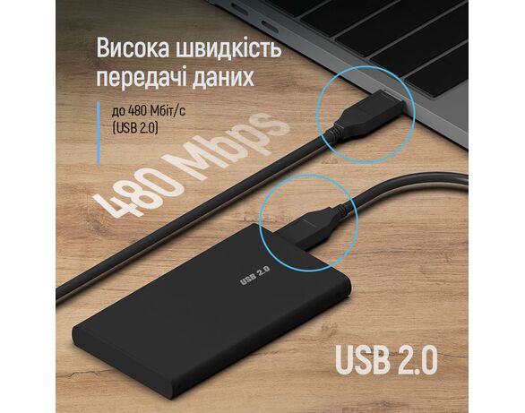 Кабель живлення USB-А-USB-А ColorWay CW-CBUU071-BK чорний 1 м Аврора картинка 9 недорого