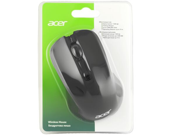 Миша комп'ютерна бездротова ACER OMR010 WL чорна Аврора картинка 8 фото