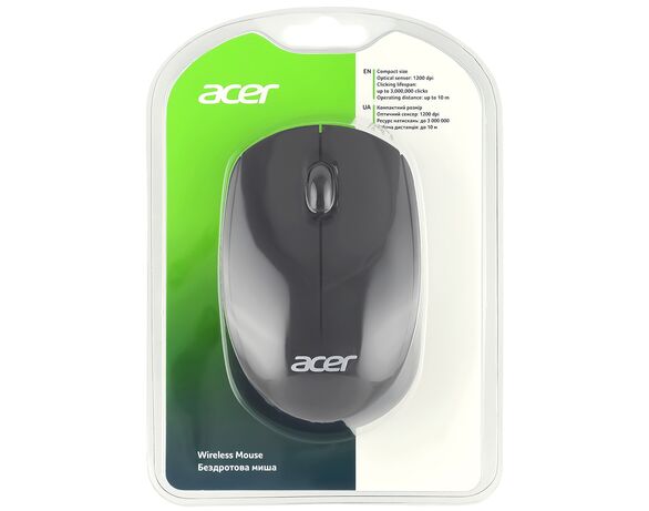 Миша комп'ютерна бездротова ACER OMR020 WL чорна Аврора картинка 7 дешево