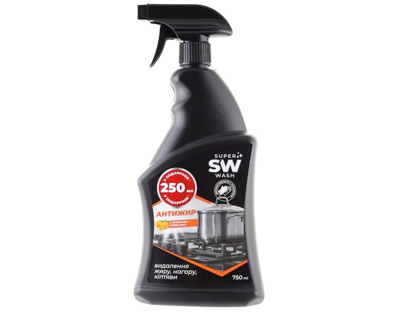 Засіб для миття кухні SUPER Wash АНТИЖИР Апельсин 750 мл Аврора відгуки