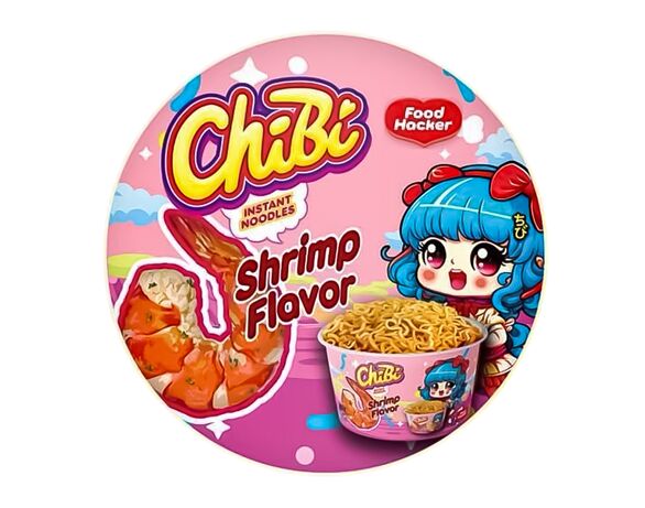 Локшина швидкого приготування ChiBi зі смаком том ям з креветкою 85 г Аврора ціна
