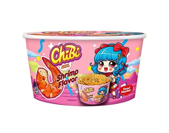 Локшина швидкого приготування ChiBi зі смаком том ям з креветкою 85 г Аврора картинка 2 з доставкою