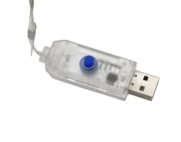 Гірлянда декоративна LED USB Mirko біла Аврора картинка 3 вартість