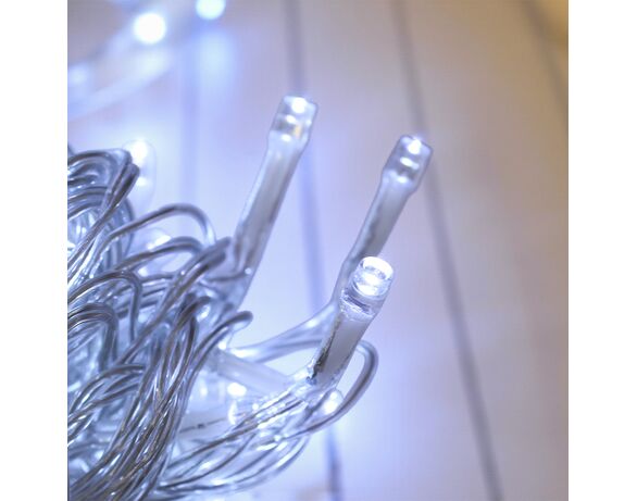 Гірлянда декоративна LED USB Mirko біла Аврора картинка 5 ціна