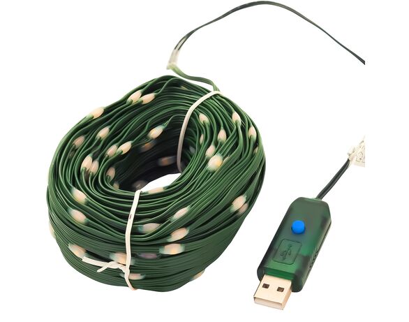 Гірлянда декоративна LED USB Mirko 300 ламп Аврора картинка 2 відгуки