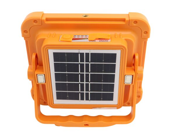 Ліхтар LED прожекторний акумуляторний з сонячною батареєю Аврора картинка 2 фото