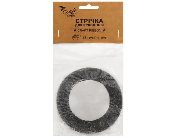 Стрічка для рукоділля з люрексом Craft time золота/срібна 0,01х23 м Аврора картинка 2 купити