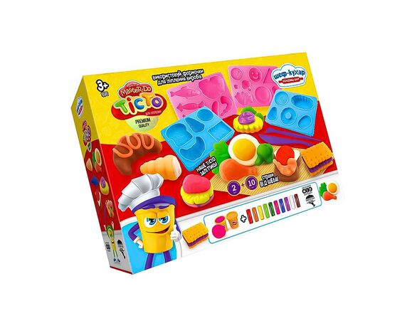 Набір тіста для ліплення DANKO TOYS Master Do Шеф-кухар Сендвіч-бар картинка 2 в інтернет-магазині Аврора