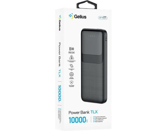 Пристрій зарядний PowerВank Gelius TLX GP-PB311 чорний 10000 mAh Аврора картинка 5 з доставкою