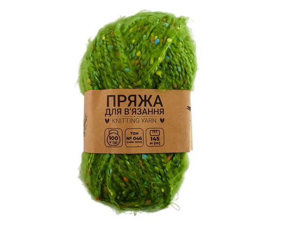 Пряжа для в'язання з декором Craft time 100 г, 145 м тон №046 Аврора вартість