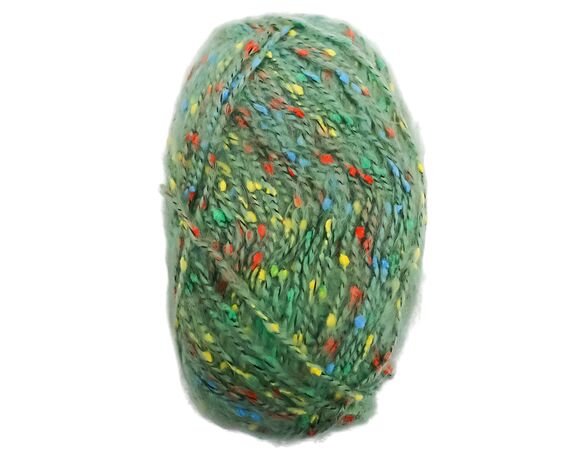 Пряжа для в'язання з декором Craft time 100 г, 145 м тон №028 Аврора картинка 2 відгуки