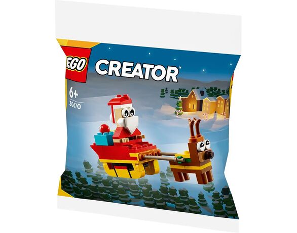 Конструктор LEGO Поїздка на санчатах Санти 30670 Аврора фото