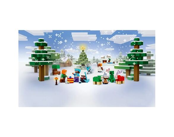 Конструктор LEGO Адвент календар Minecraft 2025 21280 Аврора картинка 4 ціна