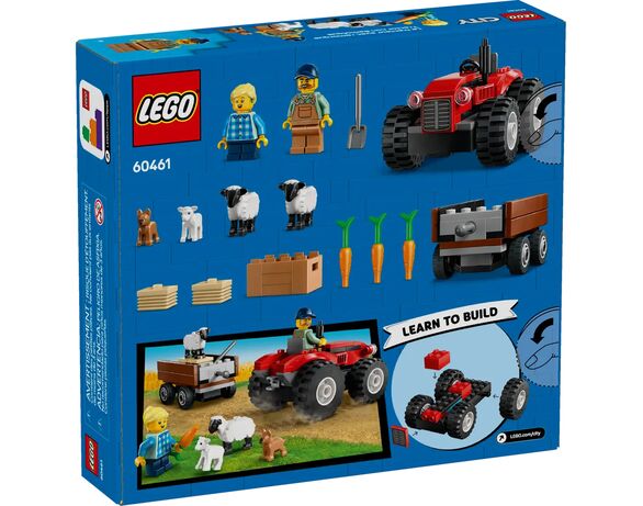 Конструктор LEGO Червоний фермерський трактор із причепом і вівцями 60461 Аврора відгуки