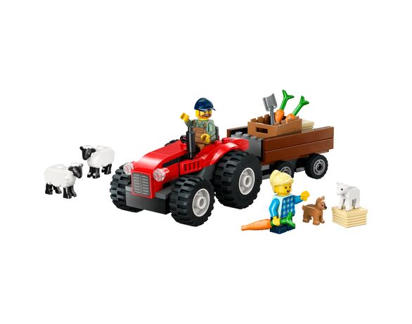 Конструктор LEGO Червоний фермерський трактор із причепом і вівцями 60461 картинка 3 в Аврорі