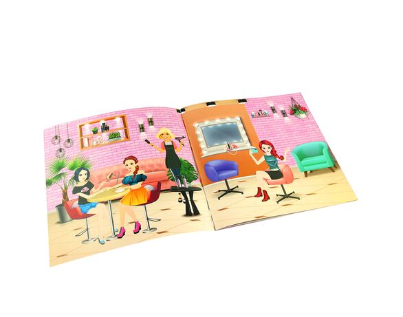 Книга дитяча видавництва LiziSTAR серія Stickerland мікс Аврора картинка 2 каталог