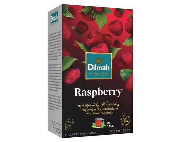 Чай чорний ароматизований Dilmah Малина 1,5 г х 20 шт/пач Аврора відгуки