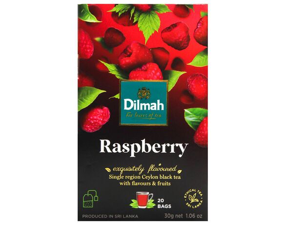 Чай чорний ароматизований Dilmah Малина 1,5 г х 20 шт/пач Аврора картинка 2 відгуки