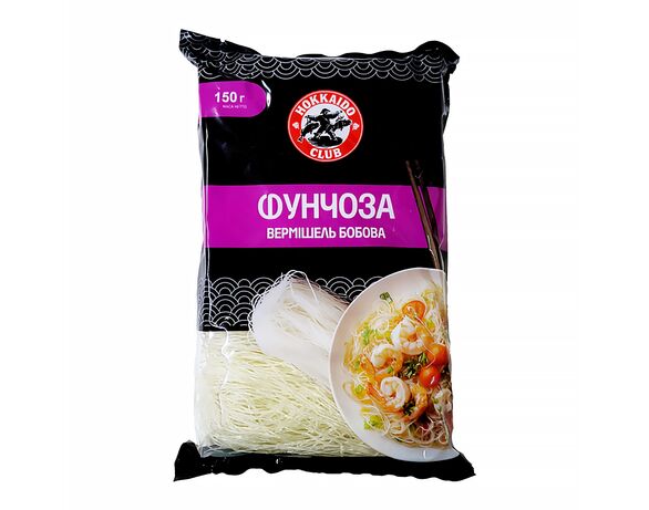 Вермішель бобова Hokkaido Club Фунчоза 150 г Аврора вартість