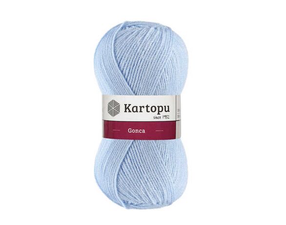 Пряжа 100% акрил Kartopu Gonca Туреччина 100 г, 300 м (К544) в Аврорі