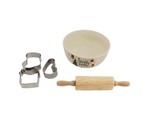 Набір для випікання Excellent Houseware Різдвяний 5 предметів Аврора недорого