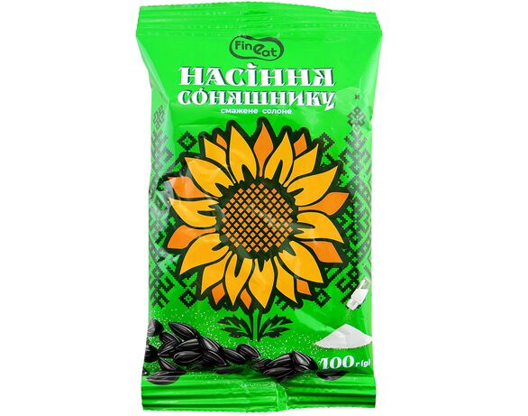 Насіння соняшнику смажене Fine Eat солоне 100 г Аврора недорого