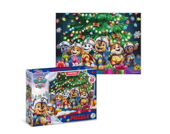 Пазли дитячі картонні DoDo Paw Patrol Різдвяні в асортименті 60 елементів картинка 2 в Аврорі