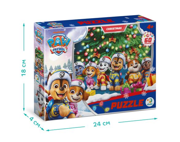 Пазли дитячі картонні DoDo Paw Patrol Різдвяні в асортименті 60 елементів Аврора картинка 5 каталог