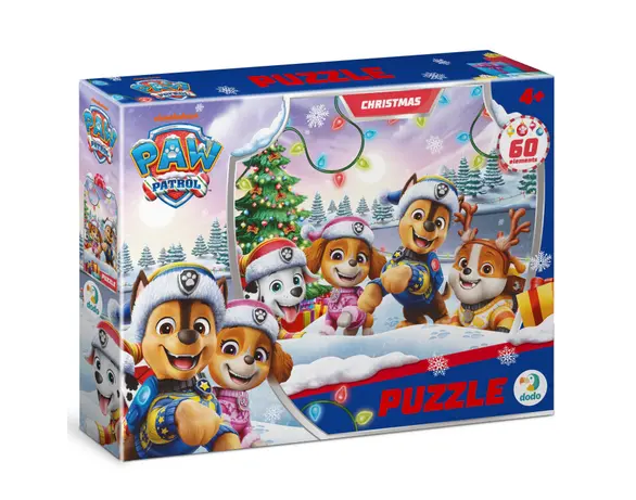 Пазли дитячі картонні DoDo Paw Patrol Різдвяні в асортименті 60 елементів картинка 7 в інтернет-магазині Аврора