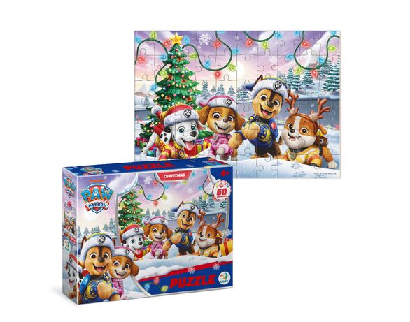 Пазли дитячі картонні DoDo Paw Patrol Різдвяні в асортименті 60 елементів Аврора картинка 8 купити