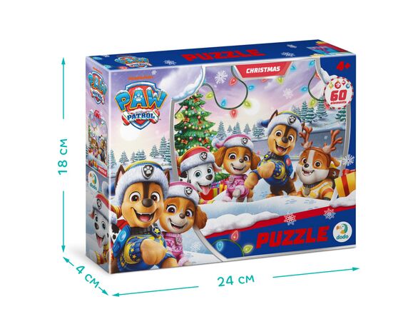 Пазли дитячі картонні DoDo Paw Patrol Різдвяні в асортименті 60 елементів Аврора картинка 11 купити