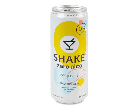 Напій безалкогольний сильногазований SHAKE Коктель Піна Колада ж/б 330 мл Аврора дешево