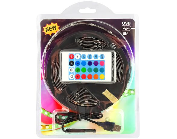 Стрічка LED USB XоKо Full Color TV Light RGB 5 м Аврора картинка 7 відгуки