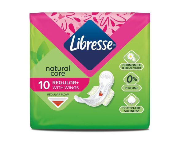 Прокладки гігієнічні Libresse Natural Care Regular 10 шт/пач Аврора купити