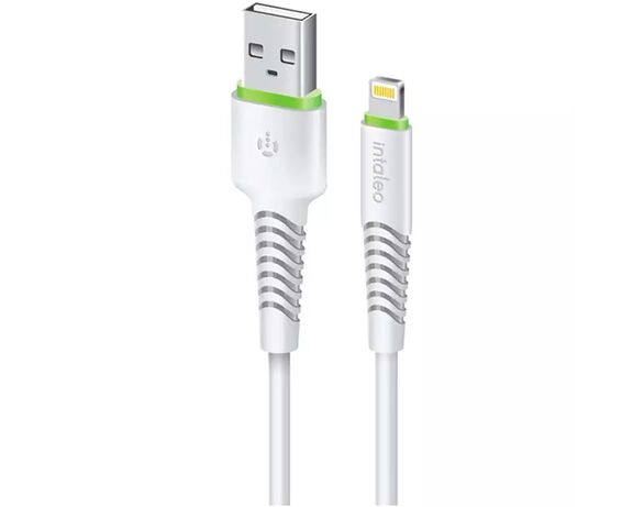 Кабель USB-Lightning Intaleo CBFLEXL1 бiлий 1,2 м Аврора купити