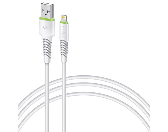 Кабель USB-Lightning Intaleo CBFLEXL1 бiлий 1,2 м Аврора картинка 2 ціна