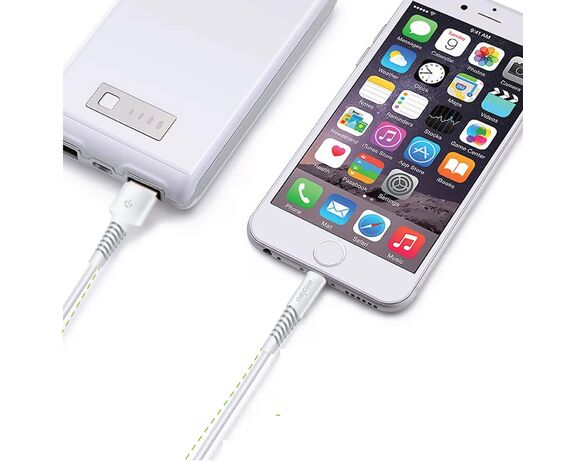 Кабель USB-Lightning Intaleo CBFLEXL1 бiлий 1,2 м Аврора картинка 4 каталог